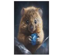 Puzzles 1000 Pièces Adultes, Puzzle De Jeu, Hamster Planche De Bois, Excellent Cadeau pour Enfants 78×53cm