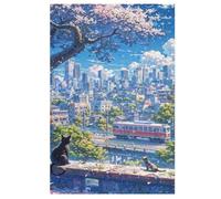 Puzzles 1000 Pièces Adultes, Puzzle De Jeu, Japon Style Planche De Bois, Excellent Cadeau pour Enfants (78×53cm)