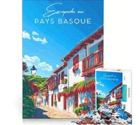 Puzzles 1000 pièces Affiche Pays Basque | Mais un apprentissage ludique et humoristique est idéal comme cadeau. 38x52cm
