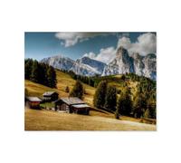 Puzzles 1000 Pièces，Alpage Pralongia avec Sassongher，Éducatives Intellectuelles Décompressant Jouet Puzzles Amusant Jeu De Famille pour Enfants Adultes（75x50cm）-AP75