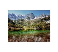 Puzzles 1000 Pièces，Alpes enchanteuses - Lacs de Montagne et alpages，Affiche Mur Art pour Cadeaux Adultes Enfants Jeux Jouets Éducatifs（75x50cm）-AP69