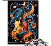 Puzzles 1000 pièces, Art du Violon coloré, Puzzle 1000 pièces, Jeu Familial interactif, décoration d'intérieur à Faire soi-même, Cadeau Stimulant (Taille 50x75cm)