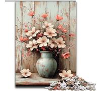 Puzzles 1000 pièces Art Floral pour Adolescents, Cadeaux adaptés aux Personnes de 14 Ans et Plus, idées Cadeaux de décoration intérieure (50x75cm)