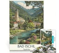 Puzzles 1000 pièces Bad Ischl Austria | 38x26cm Jeux relaxants et stimulants à compléter avec des pièces de formes aléatoires qui s'emboîtent parfaitement.