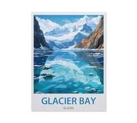 Puzzles 1000 Pièces,Baie des Glaciers, Alaska,Puzzle pour Adultes 1000 Pièces Game Jeu De Puzzle Stimulant/Noël des Vacances(50x70cm)-EB11