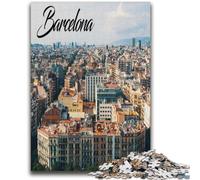 Puzzles 1000 pièces Barcelone exercez Votre Cerveau, développez Votre Patience et développez Votre créativité. Convient aux Couples (Taille 38x52cm).
