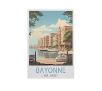 Puzzles 1000 Pièces,Bayonne, New Jersey,Éducatif Intellectuel Décompressant Jouet Puzzles Amusant Jeu De Famille pour Enfants Adultes(75x50cm)-AI23