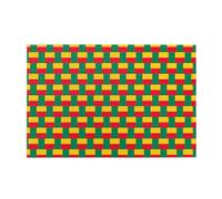 Puzzles 1000 pièces BROLEO Drapeau du Bénin Impression éducative intellectuelle en bois Puzzles amusants Puzzles anti-stress