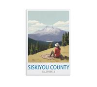 Puzzles 1000 pièces Camping dans Le comté de Siskiyou, Californie, Puzzle en Papier recyclé 1000 pièces - Jeu Familial Amusant et Stimulant Super idée Cadeau 52x38cm