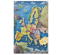 Puzzles 1000 Pièces Carte de l'europe Puzzle pour Adultes Et EnfFourmis, en Bois Jeu ÉduChatif Défi Jouet, Jeu Familial Amusant 78×53cm