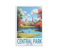 Puzzles 1000 pièces Central Park New York Classique Puzzle 3D kit DIY Jouets en Papier - Cadeaux Uniques résidentiels Culture 70x50cm