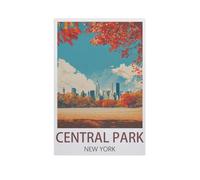 Puzzles 1000 Pièces，Central Park, New York，Éducatif Intellectuel Décompressant Jouet Puzzles Amusant Jeu De Famille pour Enfants Adultes（50x70cm）-IJ92