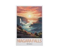 Puzzles 1000 Pièces，Chutes du Niagara, Ontario，Éducatives Intellectuelles Décompressant Jouet Puzzles Amusant Jeu De Famille pour Enfants Adultes（38x26cm）-AI99