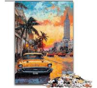 Puzzles 1000 pièces City Streets pour Adolescents, Cadeaux, Jouets éducatifs et Jeux familiaux, adaptés à la décoration de Bureau (Taille 50x75cm)