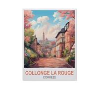 Puzzles 1000 Pièces，Collonges-la-Rouge Corrèze，Éducatif Intellectuel Décompressant Jouet Puzzles Amusant Jeu De Famille pour Enfants Adultes（38x26cm）-GO99