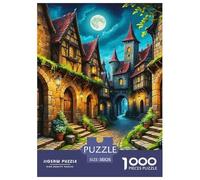 Puzzles 1000 Pièces CottageAdulte De Qualité Supérieure Medieval Streets Le Cadeau Parfait pour La Famille Et Les Amis Adultes Enfants 38x26cm/1000pcs