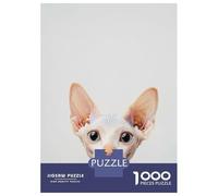 Puzzles 1000 Pièces Cute Baby Sphynx Cat Puzzles pour Adultes - Modèle À Assembler - Défi Éducatif - Cadeau d'anniversaire Unique 70x50cm/1000pcs