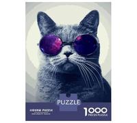 Puzzles 1000 Pièces Cute Cat Puzzle Adulte, Jeu De Réflexion, Analyse Et Logique, Cadeaux De Noël Et d'anniversaire 38x26cm/1000pcs