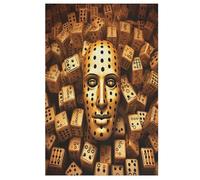 Puzzles 1000 Pièces Dice Man Puzzle pour Adultes Et Enfants, en Bois Jeu ÉduChatif Défi Jouet, Jeu Familial Amusant （78×53cm）