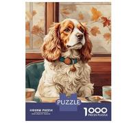 Puzzles 1000 Pièces Dog and Sushi Puzzles pour Adultes - Jeu Manuel - Idées De Détente À La Maison - Cadeaux De Noël Et d'anniversaire 52x38cm/1000pcs