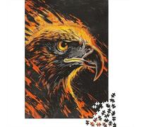 Puzzles 1000 Pièces Eagle Head Art Print Puzzles pour Adultes Jeux Relaxants Défi Difficile Activités Amusantes À La Maison, 70x50cm/1000pcs