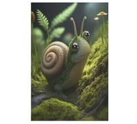 Puzzles 1000 Pièces Escargots Puzzle pour Adultes Et Enfants, en Bois Jeu Éducatif Défi Jouet, Jeu Familial Amusant 78×53cm