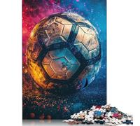 Puzzles 1000 pièces Football Sports Puzzles Adultes Puzzles en Bois Excellent Cadeau pour Adultes 75x50cm