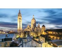 Puzzles 1000 pièces France Paris Montmartre Basilique du Sacré-Cœur Jeux stimulants pour la Famille Décoration d'intérieur Cadeaux 50 x 70 cm