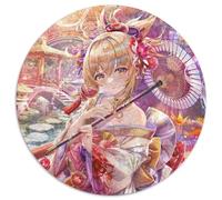 Puzzles 1000 pièces Genshin Impact Yoimiya, Puzzle Rond 1000 pièces pour Adultes, Activité éducative pour Les compétences cognitives, Amélioration des compétences cognitives, 67,5 x 67,5 cm