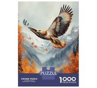 Puzzles 1000 Pièces Golden Eagle Soaring Puzzles pour Adultes - Jeu Manuel - Idées De Détente À La Maison - Cadeaux De Noël Et d'anniversaire 52x38cm/1000pcs