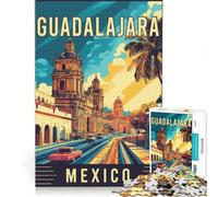 Puzzles 1000 pièces Guadalajara in Mexico | Pour des moments de plaisir en famille l'interaction parent-enfant renforce l'amour entre les couples 38x52cm