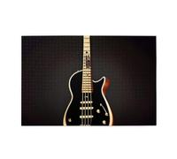 Puzzles 1000 pièces Hytter Noir Motif Guitare Éducative Intellectuelle Puzzles en Bois Puzzles Amusants Jeu Soulagement du Stress