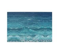 Puzzles 1000 pièces Hytter The Deep Blue Sea Pattern Puzzle éducatif intellectuel en bois Puzzles amusants Jeu anti-stress