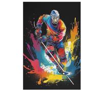 Puzzles 1000 Pièces Ice Hockey Puzzles pour Adultes Et EnfFourmis, Puzzles en Bois Puzzles pour Adultes Jeu Éducatif Défi Jouet (78×53cm)