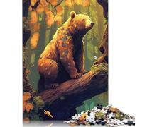 Puzzles 1000 pièces « Into The Wild BearKing 2 » pour Adultes, Jeu éducatif en Bois pour Enfants, Cadeau de Noël, 1000 pièces (75 x 50 cm)