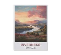Puzzles 1000 Pièces,Inverness Écosse,Puzzle pour Adultes 1000 Pièces Game Jeu De Puzzle Stimulant/Noël des Vacances(38x26cm)-FF32