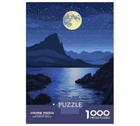 Puzzles 1000 Pièces Isle of Skye Night Puzzle pour Adolescents Améliore La Mémoire Difficile Et Stimulant Casse-tête Jeux De Réflexion en Famille 52x38cm/1000pcs