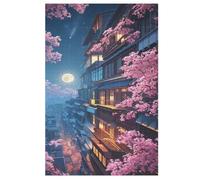 Puzzles 1000 Pièces Japan Style Puzzle pour Adultes Et Enfants, en Bois Jeu ÉduChatif Défi Jouet, Jeu Familial Amusant （78×53cm）