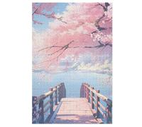 Puzzles 1000 Pièces Japan Style Puzzle pour Adultes Et Enfants, en Bois Jeu ÉduChatif Défi Jouet, Jeu Familial Amusant （78×53cm）