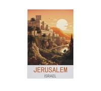 Puzzles 1000 Pièces，Jérusalem, Israël，Éducatif Intellectuel Décompressant Jouet Puzzles Amusant Jeu De Famille pour Enfants Adultes（38x26cm）-AM16