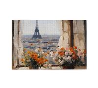 Puzzles 1000 pièces JKIEGOQ Beaux Pylônes au loin Imprimés Puzzles éducatifs intellectuels en bois Puzzles amusants Jeu anti-stress