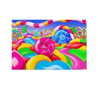 Puzzles 1000 pièces JKIEGOQ Candy Land Puzzles éducatifs intellectuels en bois, puzzles amusants, jeu anti-stress