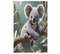 Puzzles 1000 Pièces Koala Puzzle pour Adultes Et Enfants, en Bois Jeu ÉduChatif Défi Jouet, Jeu Familial Amusant （78×53cm）