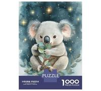 Puzzles 1000 Pièces Koala Under The Stars Puzzles pour Adultes - Jeu Manuel - Idées De Détente À La Maison - Cadeaux De Noël Et d'anniversaire 70x50cm/1000pcs