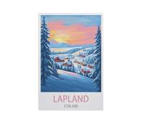 Puzzles 1000 Pièces,Laponie, Finlande,Enfants Jouet Cadeau Éducatif Intellectuel Décompression Fun Famille Jeu/Halloween Noël Puzzle Cadeau(50x70cm)-FX63
