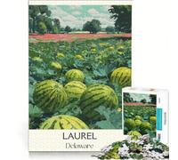 Puzzles 1000 pièces Laurel Delaware | Stimulez votre mémoire grâce à un défi éducatif Cadeaux d'anniversaire et de Noël uniques. 38x52cm