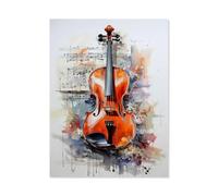 Puzzles 1000 Pièces，Le Violon，Enfants Jouet Cadeau Éducatif Intellectuel Décompression Fun Famille Jeu/Halloween Noël Puzzle Cadeau（50x70cm）-AC7
