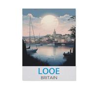 Puzzles 1000 Pièces，Looe, Royaume-Uni，Affiche Mur Art pour Cadeaux Adultes Enfants Jeux Jouets Éducatifs（50x70cm）-DL60