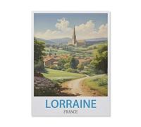 Puzzles 1000 Pièces,Lorraine France,Puzzle pour Adultes 1000 Pièces Game Jeu De Puzzle Stimulant/Noël des Vacances(38x26cm)-GM32
