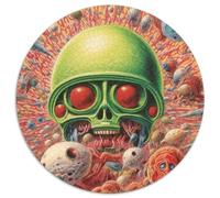Puzzles 1000 pièces Ménagerie Martienne, Puzzles Ronds 1000 pièces pour Adultes, Activité Adulte et familiale, Décoration d'intérieur DIY, Cadeau 1000 pièces (67,5x67,5cm)